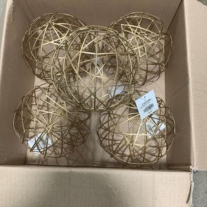 Gold Nest Sphere Set of 5